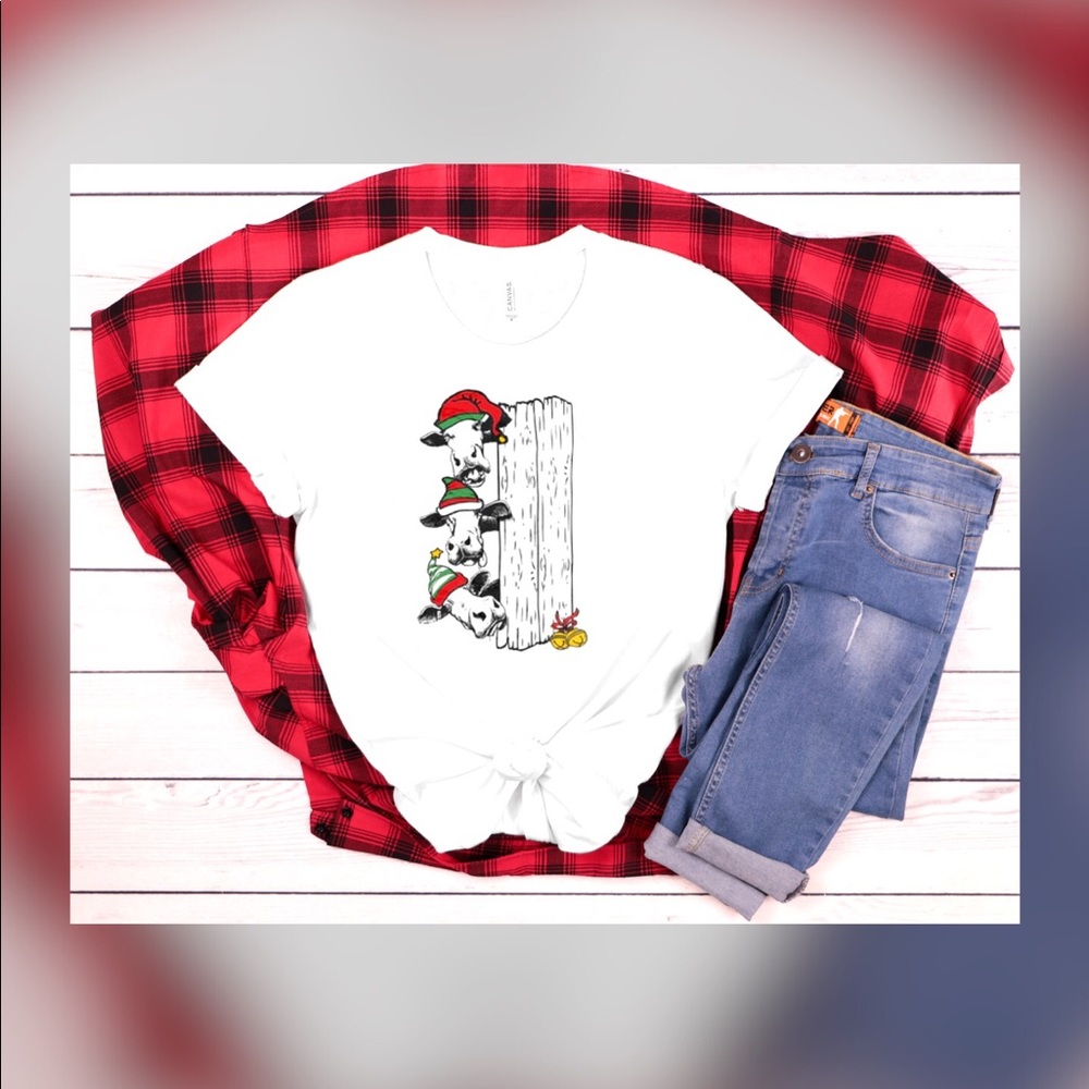 Cute Cow Christmas Shirt